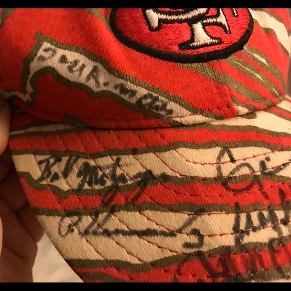 49er’s Hat! Can see sig’s.  Fr 1/1990, SF/Den, SB! - Picture 2 of 4